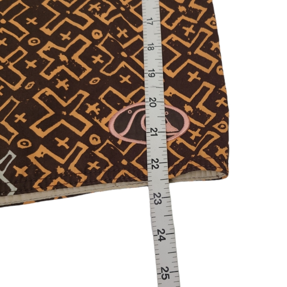 Quiksilver Edition X Print Board Shorts Swim Trunks Brown Men's Size 38 - Picture 11 of 12